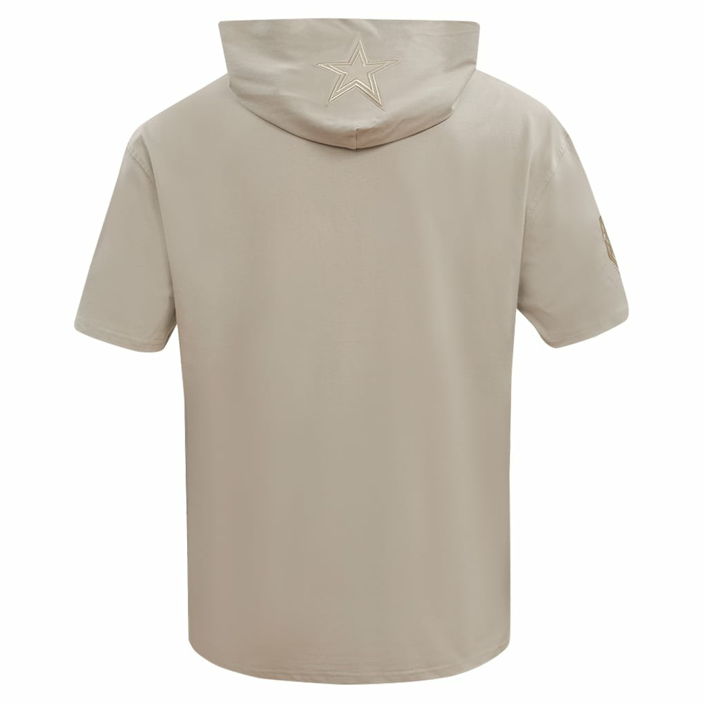 Dallas Cowboys Pro Standard Neutrals Capsule Short Sleeve Pullover Hoodie - Tan sale