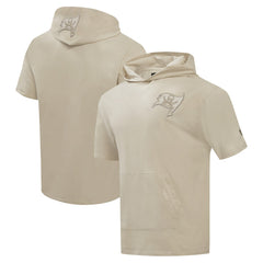 Tampa Bay Buccaneers Pro Standard Neutrals Capsule Short Sleeve Pullover Hoodie - Tan cheap