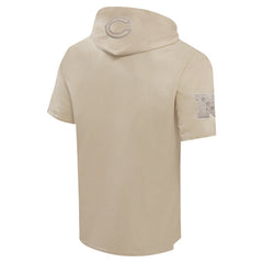 Chicago Bears Pro Standard Neutrals Capsule Short Sleeve Pullover Hoodie - Tan cheap