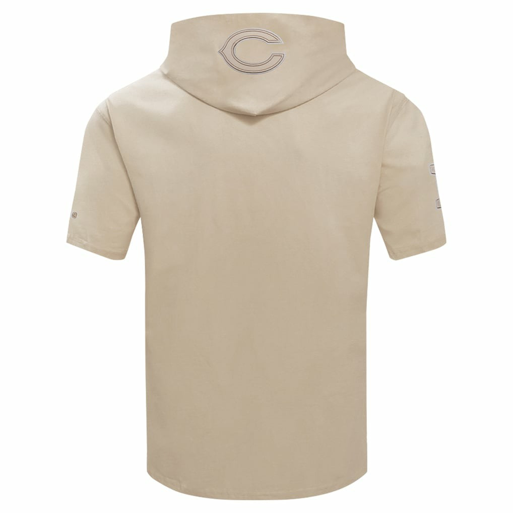 Chicago Bears Pro Standard Neutrals Capsule Short Sleeve Pullover Hoodie - Tan cheap