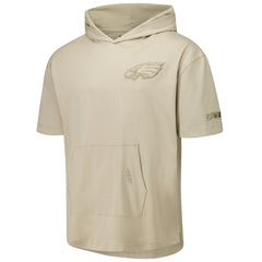 Philadelphia Eagles Pro Standard Neutrals Capsule Short Sleeve Pullover Hoodie - Tan online