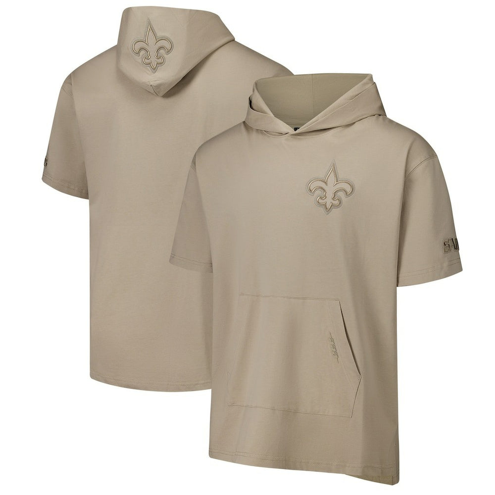 New Orleans Saints Pro Standard Neutrals Capsule Short Sleeve Pullover Hoodie - Tan outlet