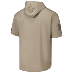 New Orleans Saints Pro Standard Neutrals Capsule Short Sleeve Pullover Hoodie - Tan outlet