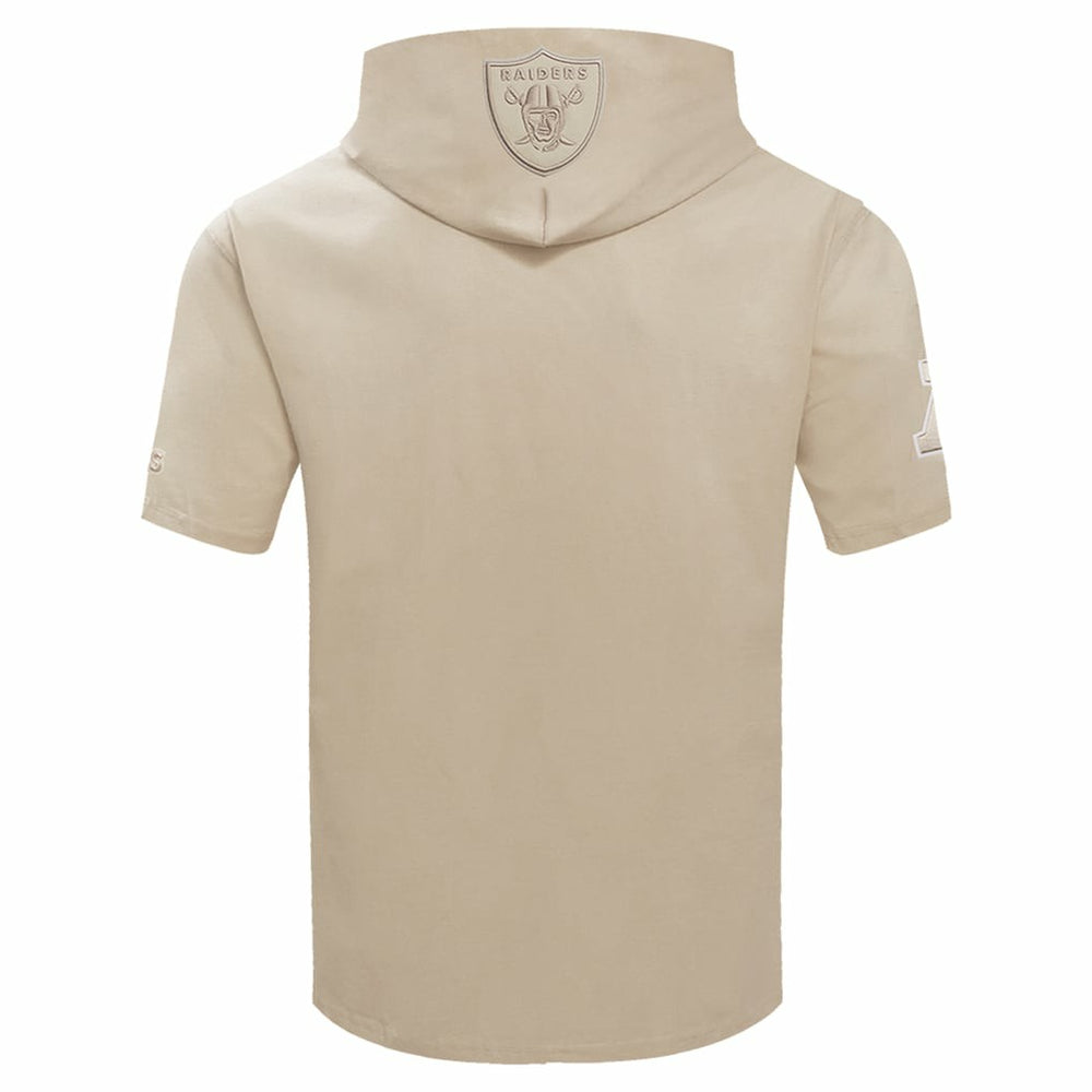 Las Vegas Raiders Pro Standard Neutrals Capsule Short Sleeve Pullover Hoodie - Tan discount