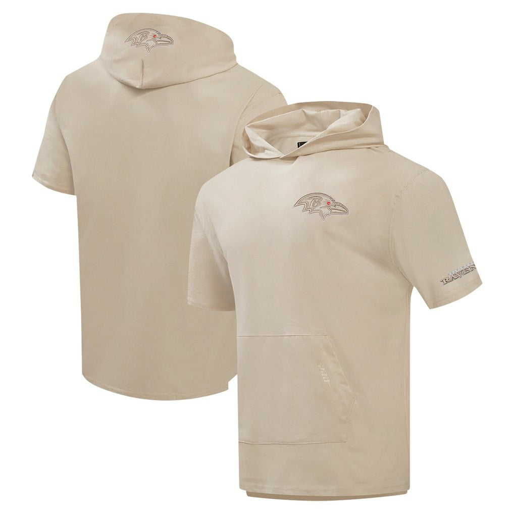 Baltimore Ravens Pro Standard Neutrals Capsule Short Sleeve Pullover Hoodie - Tan online