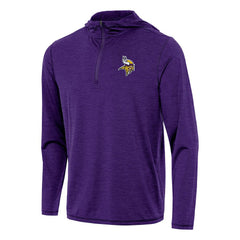 Minnesota Vikings Antigua Tidy Quarter-Zip Pullover Hoodie - Heather Purple outlet