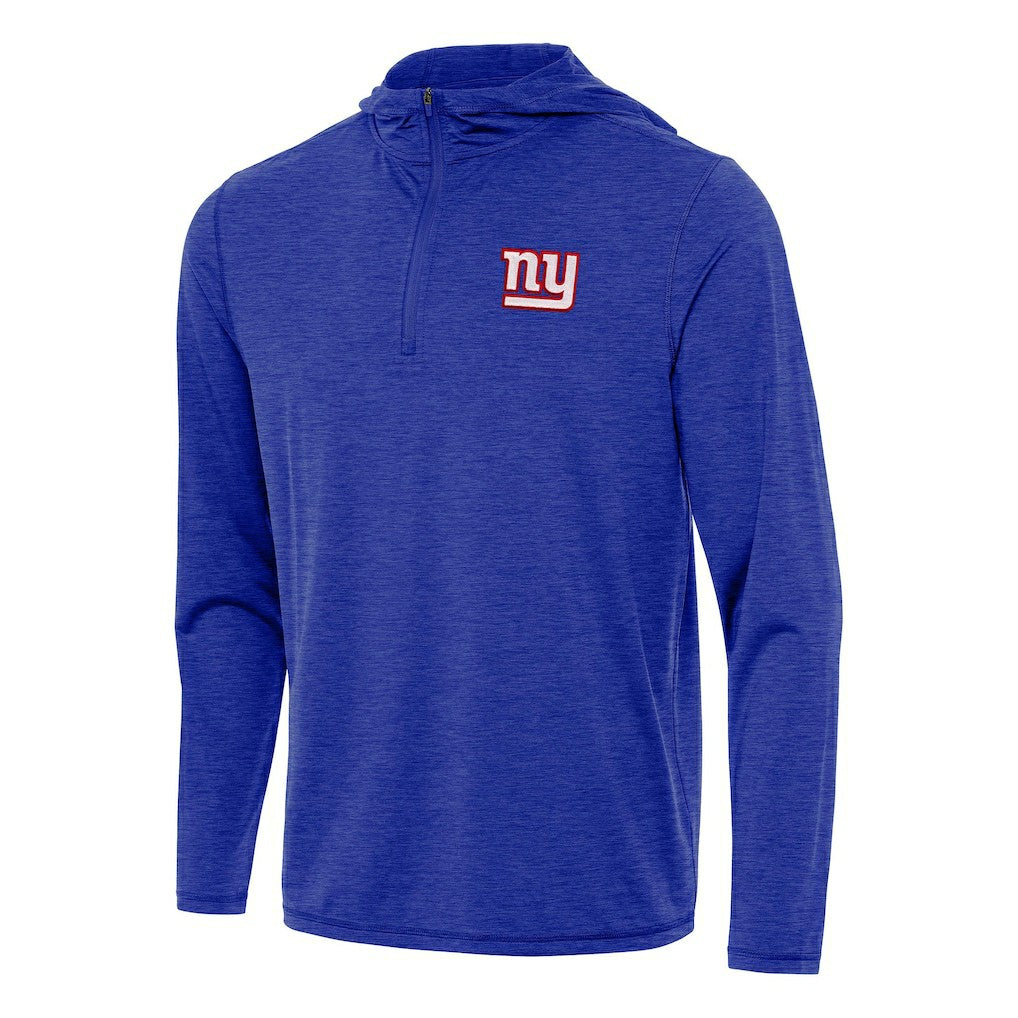 New York Giants Antigua Tidy Quarter-Zip Pullover Hoodie - Heather Royal outlet