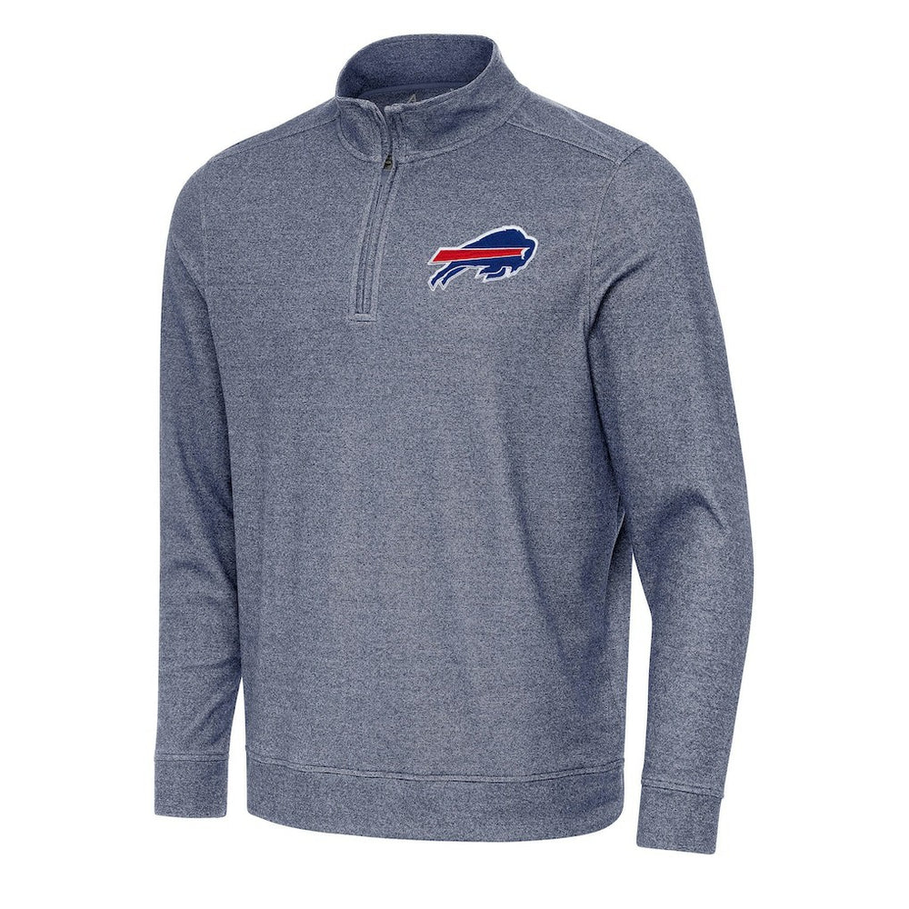 Buffalo Bills Antigua Subtle Quarter-Zip Top - Heather Navy for sale