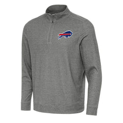 Buffalo Bills Antigua Subtle Quarter-Zip Top - Heather Black for sale