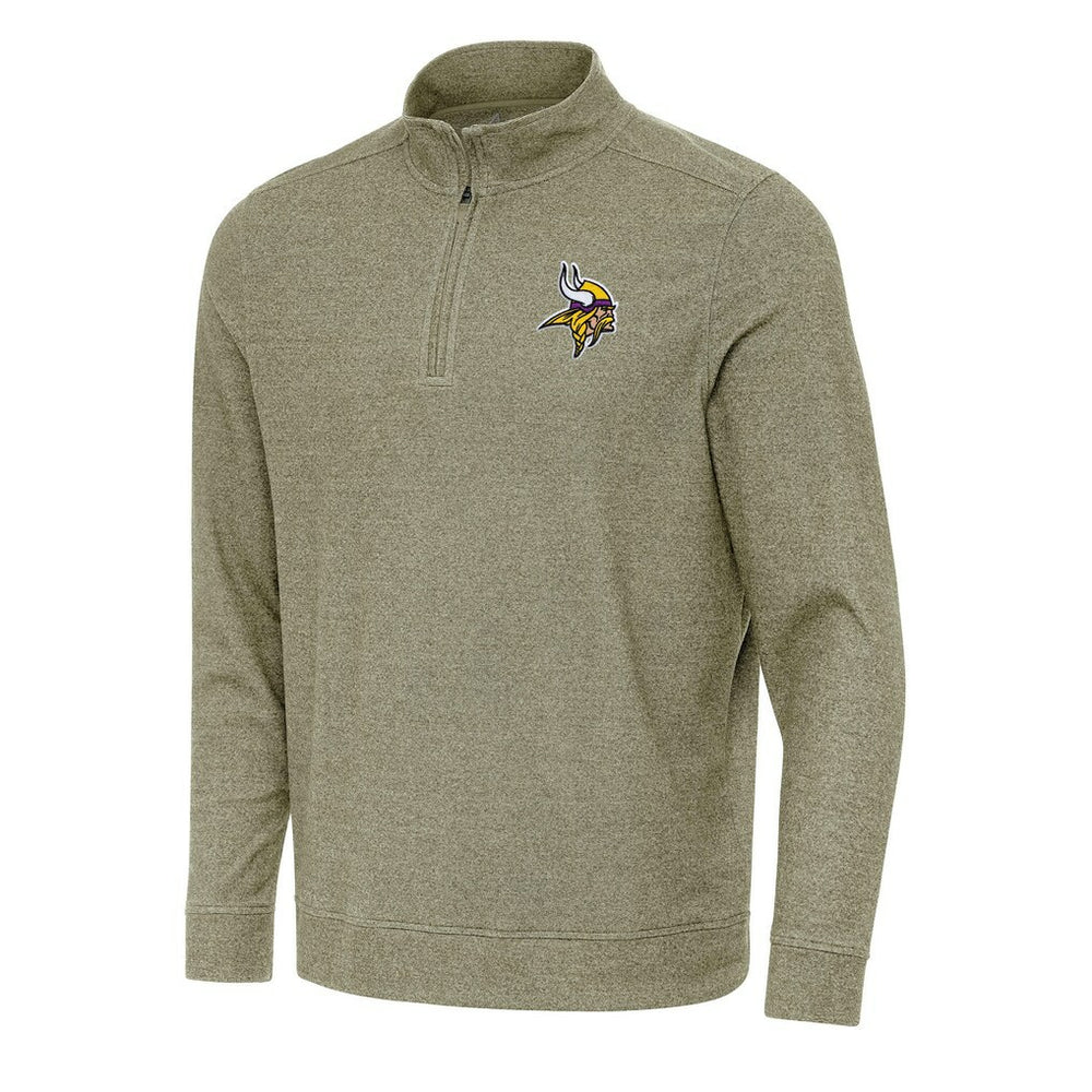 Minnesota Vikings Antigua Subtle Quarter-Zip Top - Olive cheap