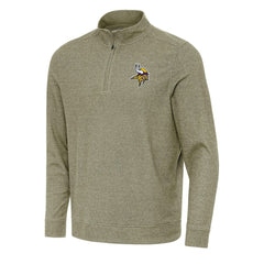 Minnesota Vikings Antigua Subtle Quarter-Zip Top - Olive cheap