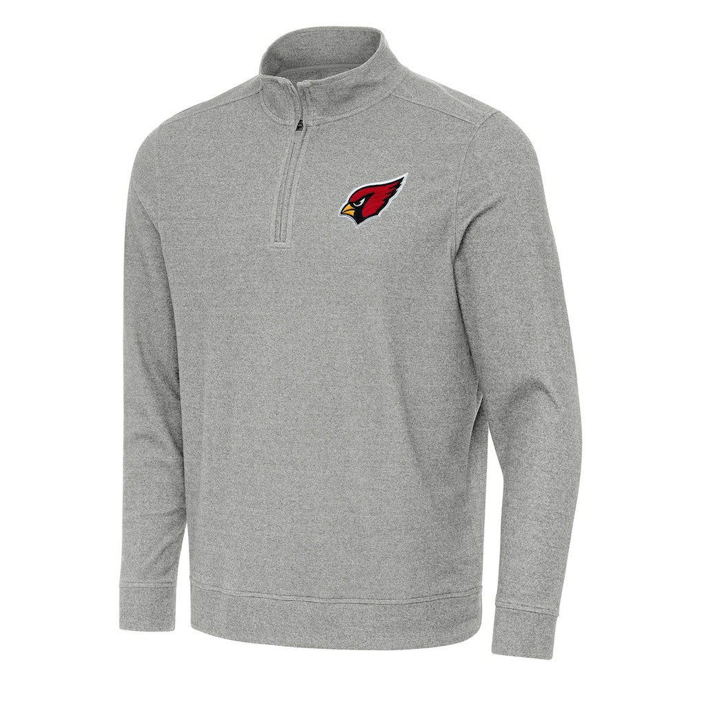 Arizona Cardinals Antigua Subtle Quarter-Zip Top - Heather Gray cheap