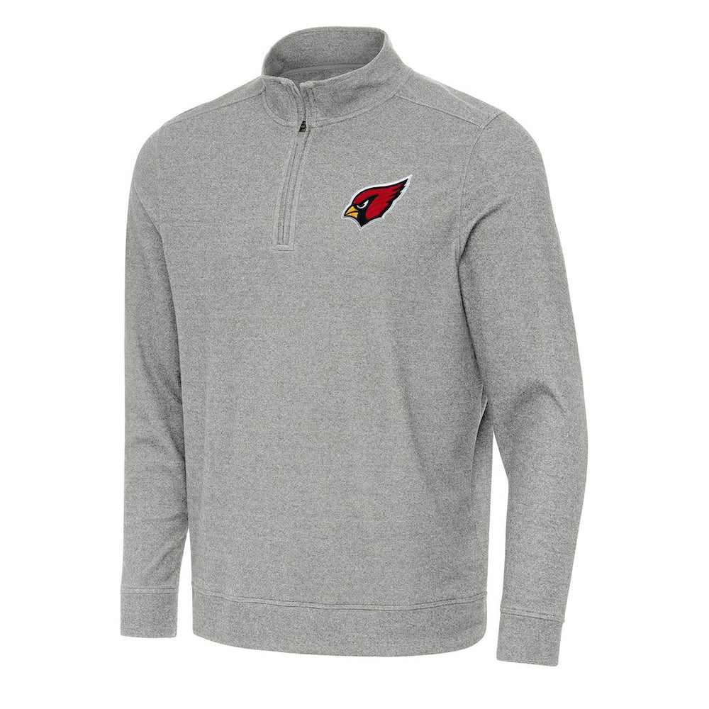 Arizona Cardinals Antigua Subtle Quarter-Zip Top - Heather Gray cheap
