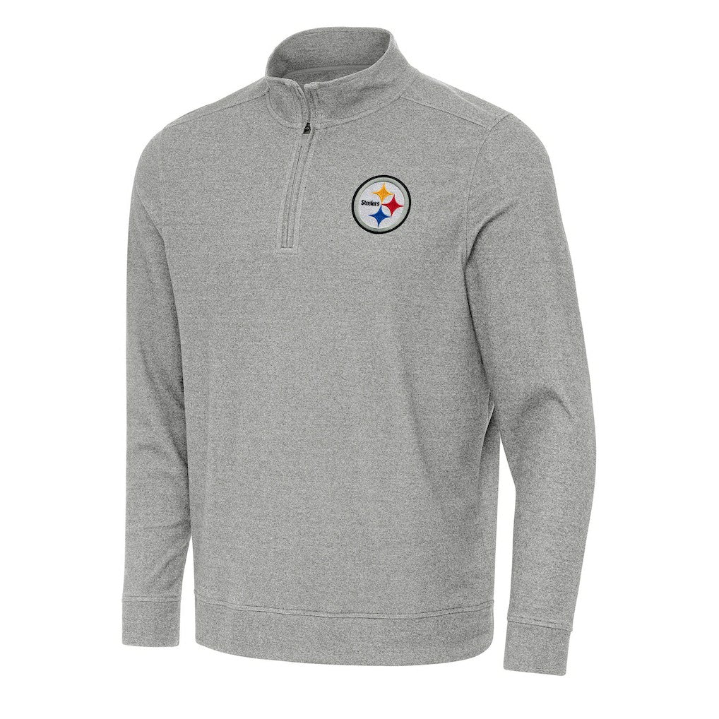 Pittsburgh Steelers Antigua Subtle Quarter-Zip Top - Heather Gray outlet