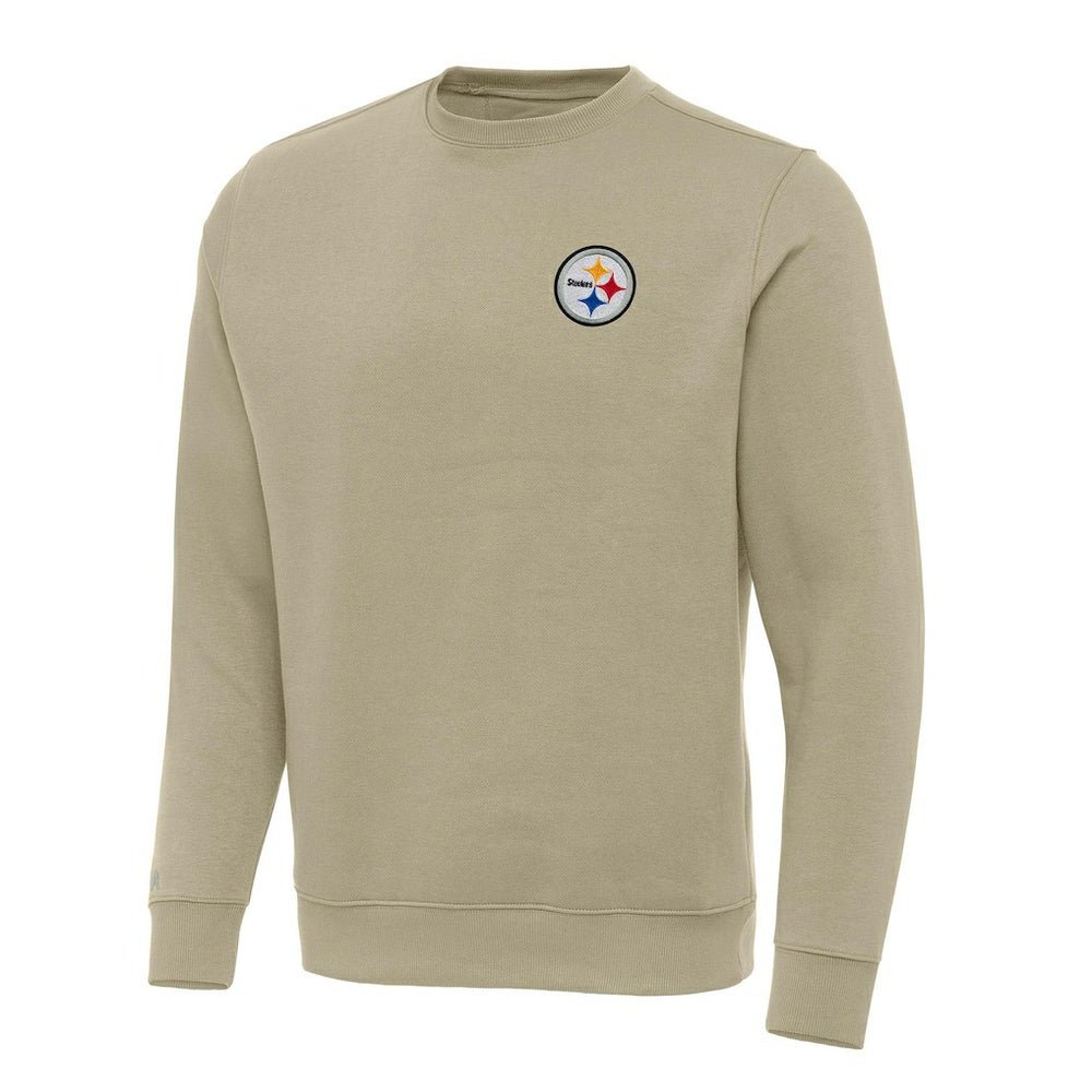 Pittsburgh Steelers Antigua Victory Pullover Sweatshirt - Khaki for sale