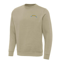 Los Angeles Chargers Antigua Victory Pullover Sweatshirt - Khaki for sale