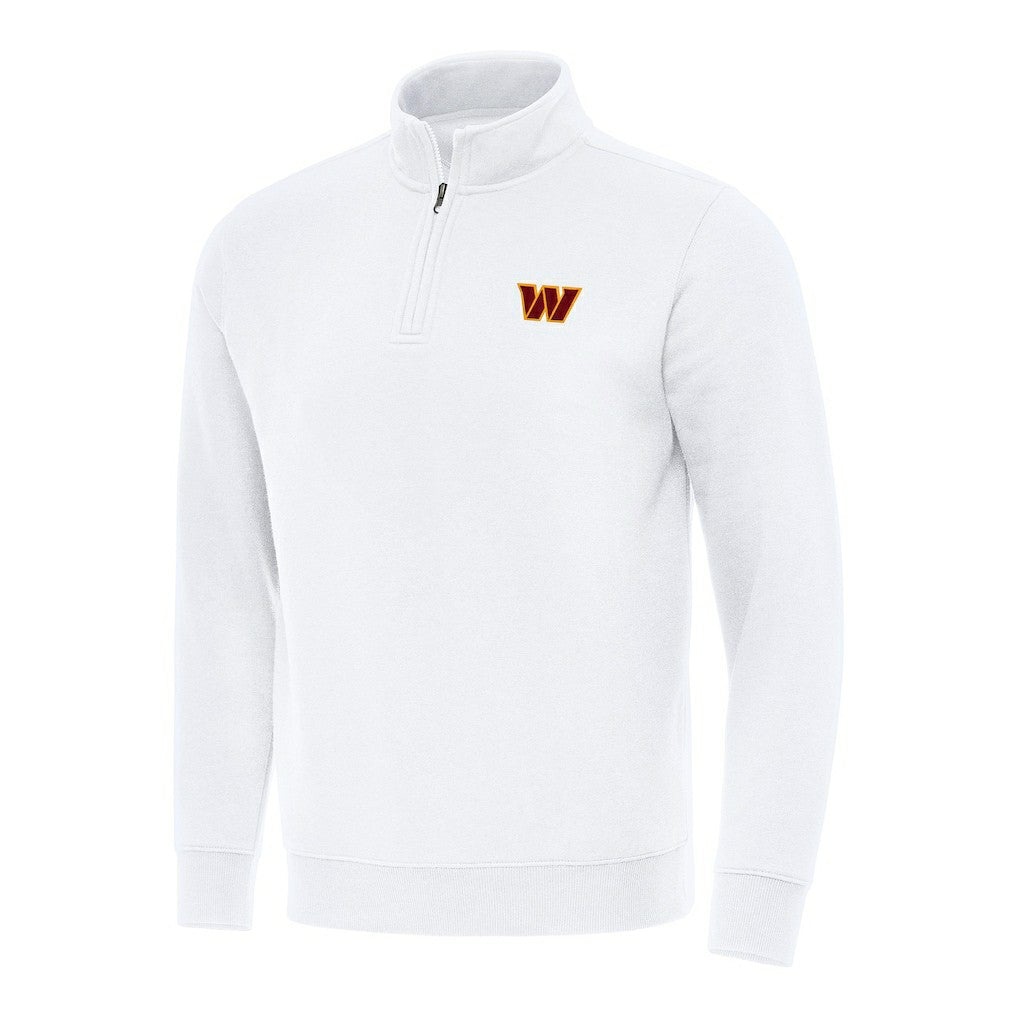 Washington Commanders Antigua Victory Quarter-Zip Pullover Top - White for sale