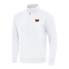 Washington Commanders Antigua Victory Quarter-Zip Pullover Top - White for sale