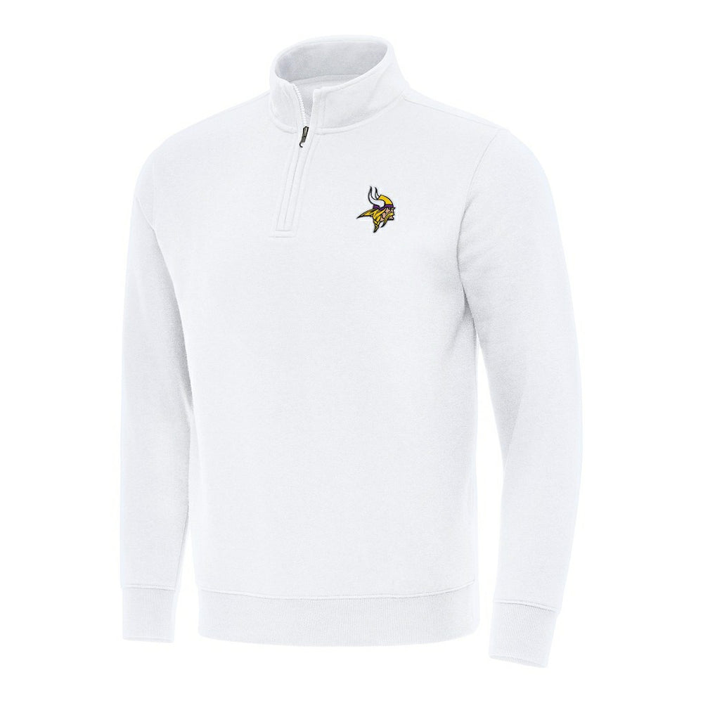 Minnesota Vikings Antigua Victory Quarter-Zip Pullover Top - White online