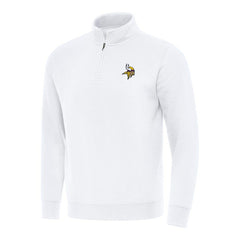 Minnesota Vikings Antigua Victory Quarter-Zip Pullover Top - White online