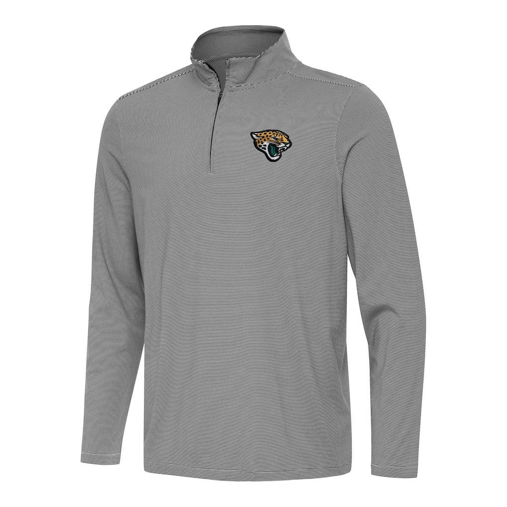 Jacksonville Jaguars Antigua Twine Quarter-Zip Jacket - Black/White on sale