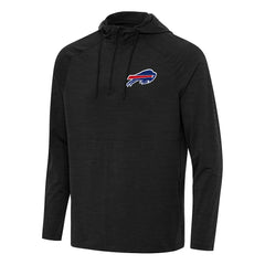 Buffalo Bills Antigua Spikes Quarter-Zip Pullover Hoodie - Heather Black outlet