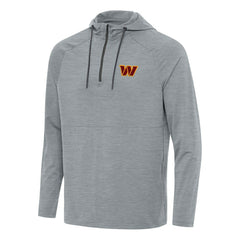 Washington Commanders Antigua Spikes Quarter-Zip Pullover Hoodie - Heather Gray cheap