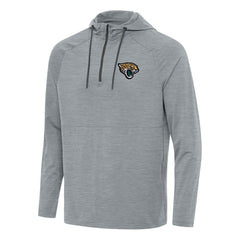 Jacksonville Jaguars Antigua Spikes Quarter-Zip Pullover Hoodie - Heather Gray for sale
