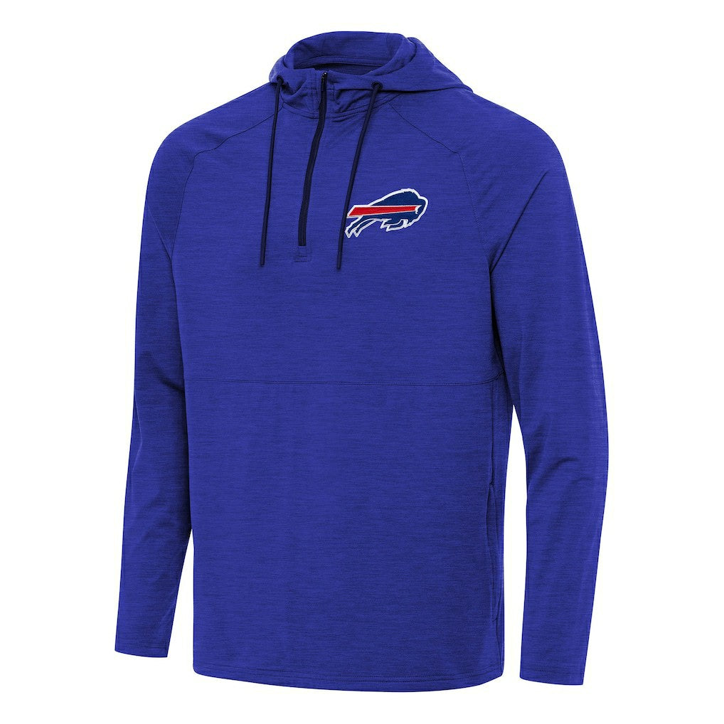 Buffalo Bills Antigua Spikes Quarter-Zip Pullover Hoodie - Heather Royal for sale