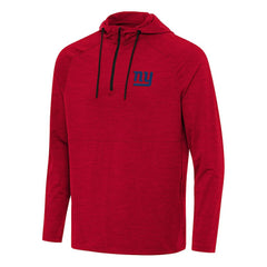 New York Giants Antigua Spikes Quarter-Zip Pullover Hoodie - Heather Red cheap