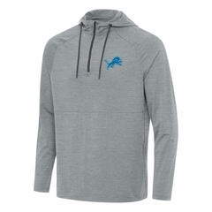 Detroit Lions Antigua Spikes Quarter-Zip Pullover Hoodie - Heather Gray sale
