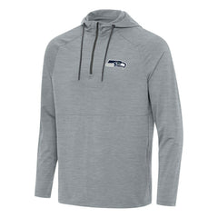 Seattle Seahawks Antigua Spikes Quarter-Zip Pullover Hoodie - Heather Gray cheap
