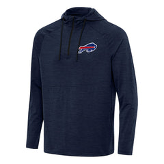 Buffalo Bills Antigua Spikes Quarter-Zip Pullover Hoodie - Heather Navy on sale