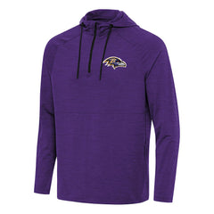 Baltimore Ravens Antigua Spikes Quarter-Zip Pullover Hoodie - Heather Purple on sale