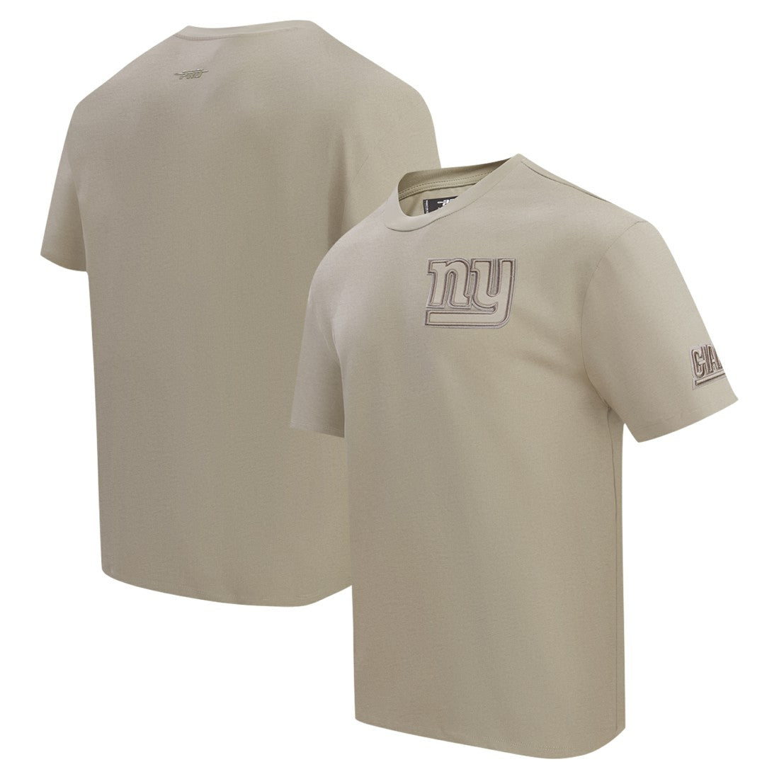 New York Giants Pro Standard Drop Shoulder T-Shirt - Tan on sale