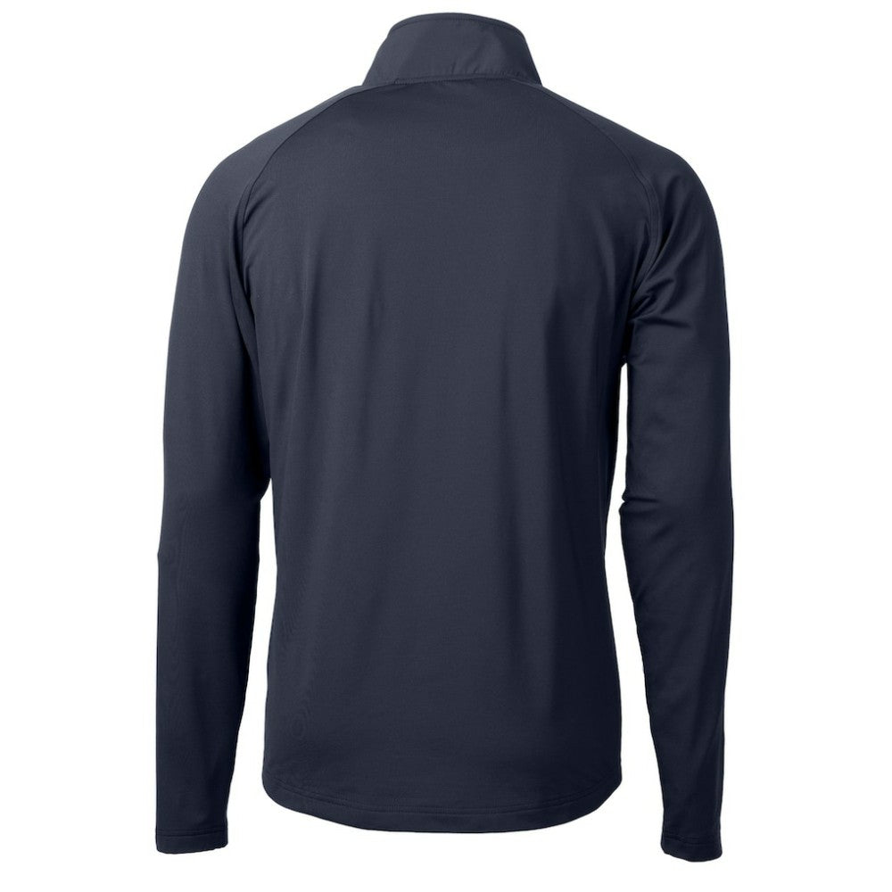 Boston Red Sox Cutter & Buck Adapt Eco Hybrid Raglan DryTec Quarter-Zip Jacket - Navy