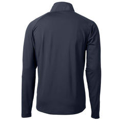 Boston Red Sox Cutter & Buck Adapt Eco Hybrid Raglan DryTec Quarter-Zip Jacket - Navy