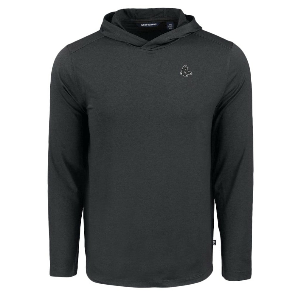 Boston Red Sox Cutter & Buck Coastline Epic Comfort Eco Recycled Long Sleeve Hoodie T-Shirt - Black
