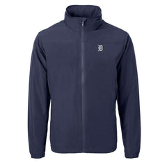 Detroit Tigers Cutter & Buck Charter Eco Recycled Full-Zip Hoodie Jacket - Navy