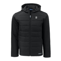 Detroit Tigers Cutter & Buck Evoke Hybrid Eco Softshell Recycled Full-Zip Jacket - Black