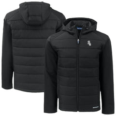 Chicago White Sox Cutter & Buck Evoke Hybrid Eco Softshell Recycled Full-Zip Jacket - Black