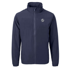 New York Yankees Cutter & Buck Charter Eco Recycled Full-Zip Hoodie Jacket - Navy