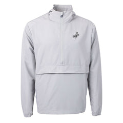 Los Angeles Dodgers Cutter & Buck Charter Eco Recycled Anorak Half-Zip Hoodie Jacket - Gray