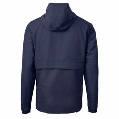 Milwaukee Brewers Cutter & Buck Charter Eco Recycled Anorak Half-Zip Hoodie Jacket - Navy