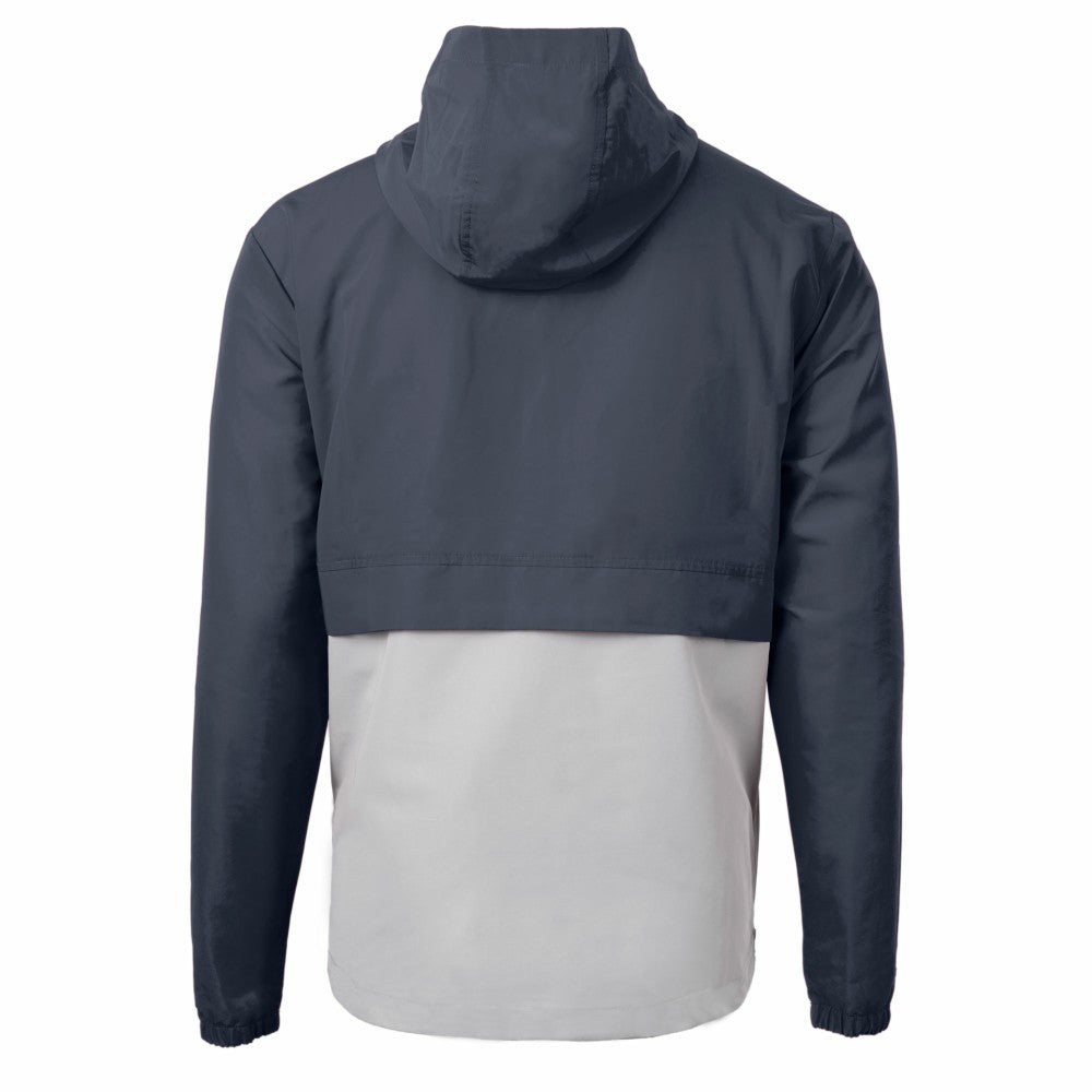 Los Angeles Dodgers Cutter & Buck Charter Eco Recycled Anorak Half-Zip Hoodie Jacket - Navy/Gray