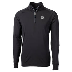 New York Yankees Cutter & Buck Adapt Eco Raglan Quarter-Zip Jacket - Black