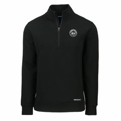 New York Mets Cutter & Buck Roam Eco Quarter-Zip Jacket - Black