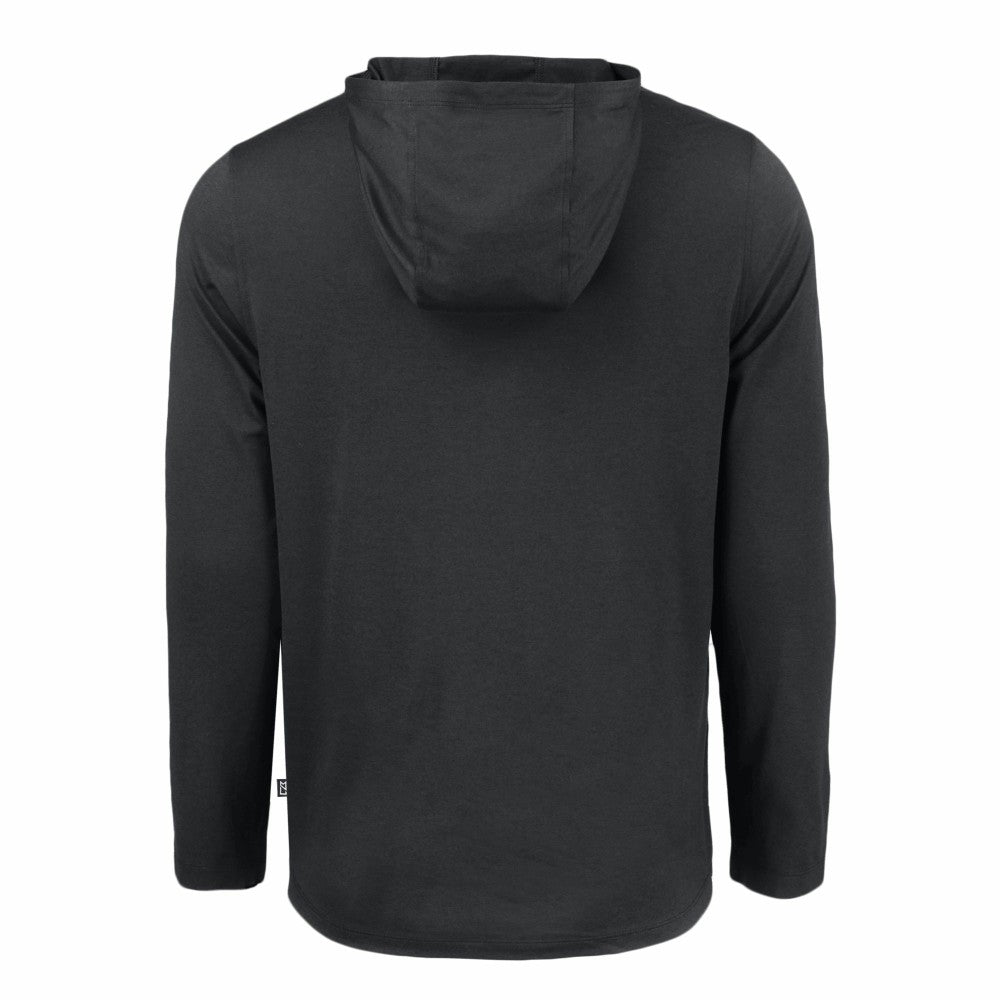 Milwaukee Brewers Cutter & Buck Coastline Epic Comfort Eco Recycled Hoodie T-Shirt - Black