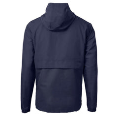 Seattle Mariners Cutter & Buck Charter Eco Recycled Anorak Half-Zip Hoodie Jacket - Navy