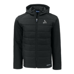 St. Louis Cardinals Cutter & Buck Evoke Hybrid Eco Softshell Recycled Full-Zip Hoodie Jacket - Black